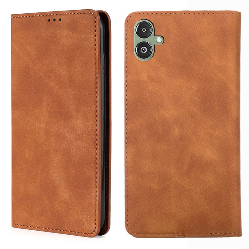 For Samsung Galaxy F14 5G Card Slots Stand Cover PU Leather Skin-touch Phone Case For Samsung Galaxy F14 5G Card Slots Stand Cover PU Leather Skin-touch Phone Case